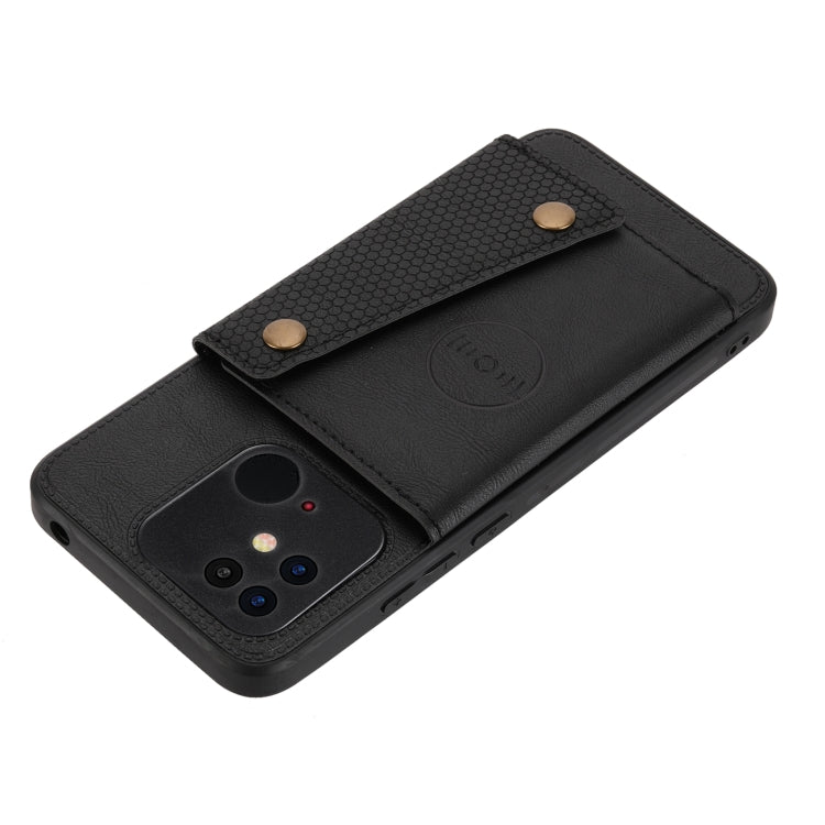 Double Buckle PU + TPU Shockproof Magnetic Phone Case, For Xiaomi Redmi 10C, For Xiaomi Redmi Note 11 5G Chinese, For Xiaomi Redmi Note 11E, For Xiaomi Redmi 10
