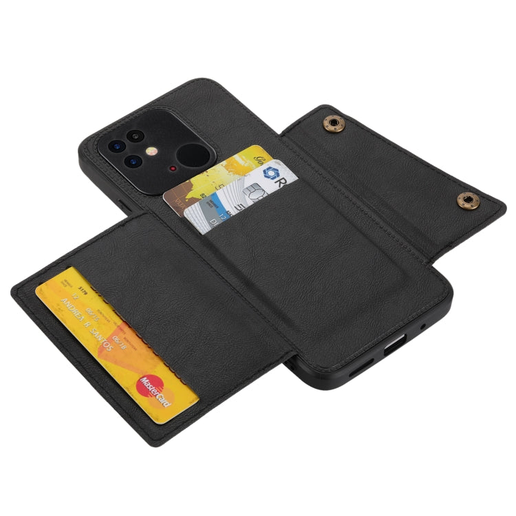 Double Buckle PU + TPU Shockproof Magnetic Phone Case, For Xiaomi Redmi 10C, For Xiaomi Redmi Note 11 5G Chinese, For Xiaomi Redmi Note 11E, For Xiaomi Redmi 10