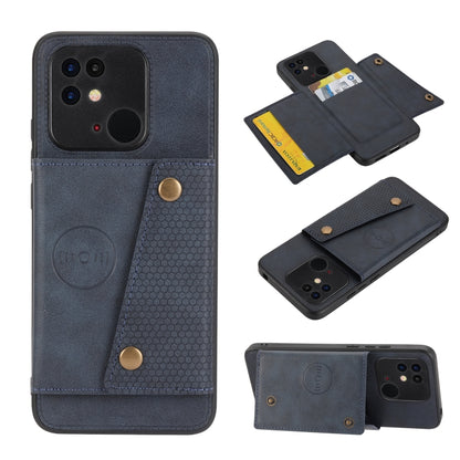Double Buckle PU + TPU Shockproof Magnetic Phone Case, For Xiaomi Redmi 10C, For Xiaomi Redmi Note 11 5G Chinese, For Xiaomi Redmi Note 11E, For Xiaomi Redmi 10
