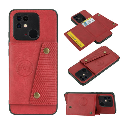 Double Buckle PU + TPU Shockproof Magnetic Phone Case, For Xiaomi Redmi 10C, For Xiaomi Redmi Note 11 5G Chinese, For Xiaomi Redmi Note 11E, For Xiaomi Redmi 10