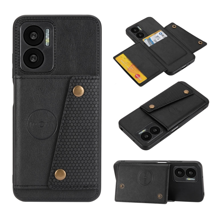 Double Buckle PU + TPU Shockproof Magnetic Phone Case, For Xiaomi Redmi 10C, For Xiaomi Redmi Note 11 5G Chinese, For Xiaomi Redmi Note 11E, For Xiaomi Redmi 10