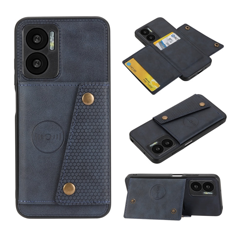 Double Buckle PU + TPU Shockproof Magnetic Phone Case, For Xiaomi Redmi 10C, For Xiaomi Redmi Note 11 5G Chinese, For Xiaomi Redmi Note 11E, For Xiaomi Redmi 10