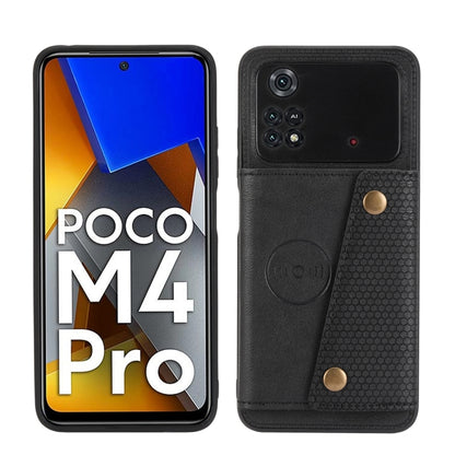Double Buckle PU + TPU Shockproof Magnetic Phone Case, For Xiaomi Poco M4 Pro 4G, For Xiaomi Poco X4 Pro, For Xiaomi 12, For Xiaomi 12 Pro