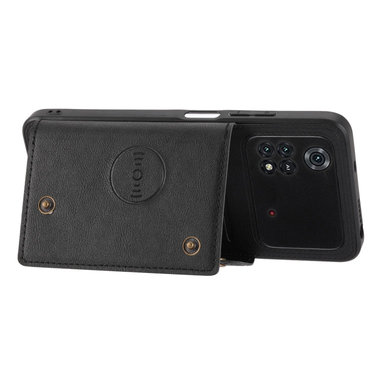 Double Buckle PU + TPU Shockproof Magnetic Phone Case, For Xiaomi Poco M4 Pro 4G, For Xiaomi Poco X4 Pro, For Xiaomi 12, For Xiaomi 12 Pro