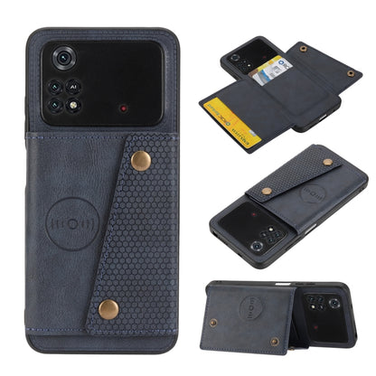Double Buckle PU + TPU Shockproof Magnetic Phone Case, For Xiaomi Poco M4 Pro 4G, For Xiaomi Poco X4 Pro, For Xiaomi 12, For Xiaomi 12 Pro