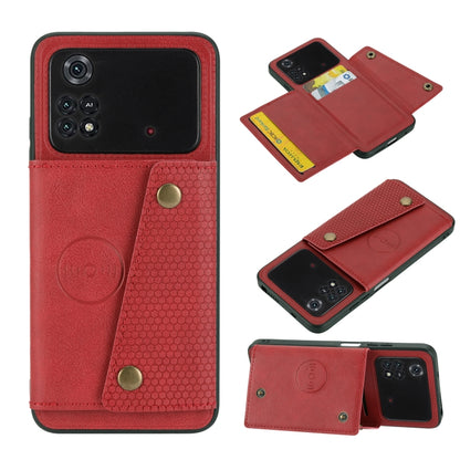 Double Buckle PU + TPU Shockproof Magnetic Phone Case, For Xiaomi Poco M4 Pro 4G, For Xiaomi Poco X4 Pro, For Xiaomi 12, For Xiaomi 12 Pro