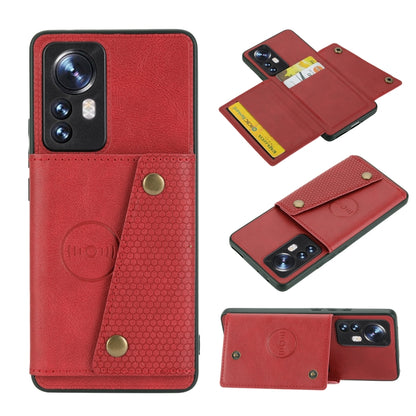 Double Buckle PU + TPU Shockproof Magnetic Phone Case, For Xiaomi Poco M4 Pro 4G, For Xiaomi Poco X4 Pro, For Xiaomi 12, For Xiaomi 12 Pro