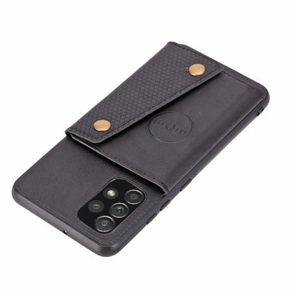 Double Buckle PU + TPU Shockproof Magnetic Phone Case, For Samsung Galaxy A23 165mm, For Samsung Galaxy A73 5G