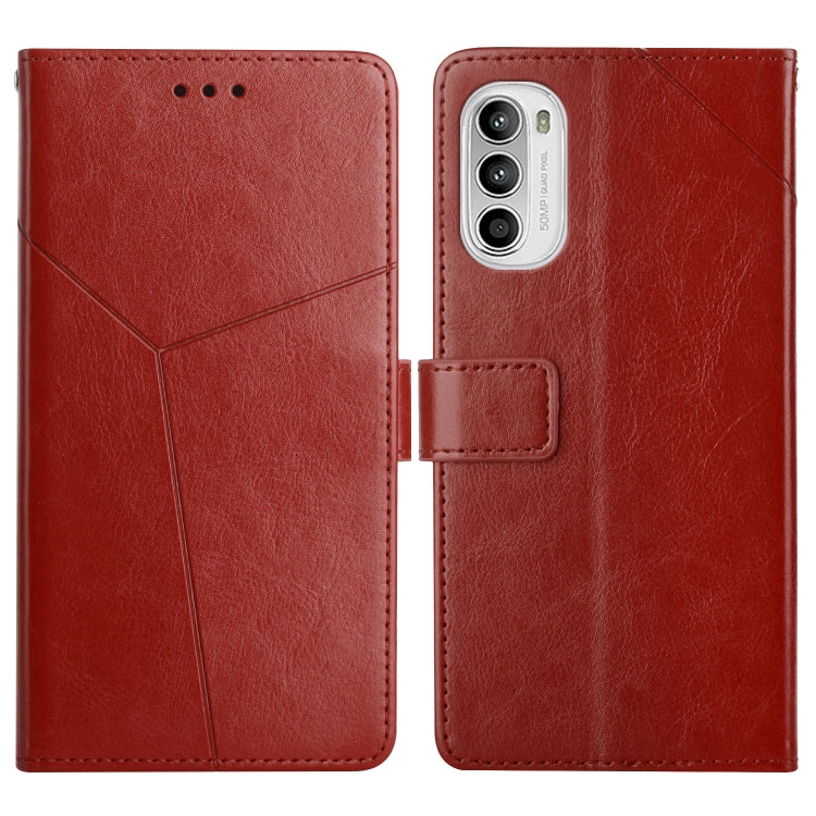 Y Stitching Horizontal Flip Leather Phone Case, For Motorola Moto G Stylus 4G 2022, For Motorola Moto G Stylus 5G 2022, For Motorola Moto G52, For Nokia X100