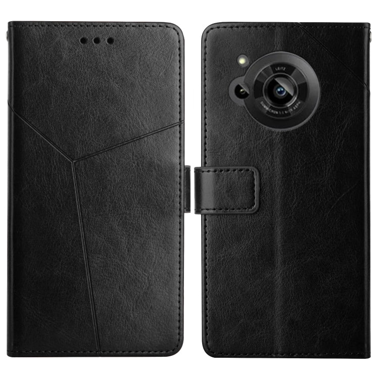 Y Stitching Horizontal Flip Leather Phone Case, For Samsung Galaxy M53, For Sharp Aquos R7, For Xiaomi Poco F4 GT