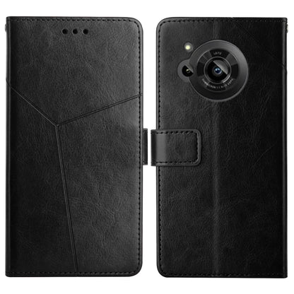 Y Stitching Horizontal Flip Leather Phone Case, For Samsung Galaxy M53, For Sharp Aquos R7, For Xiaomi Poco F4 GT
