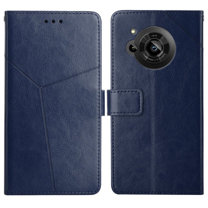 Y Stitching Horizontal Flip Leather Phone Case, For Samsung Galaxy M53, For Sharp Aquos R7, For Xiaomi Poco F4 GT