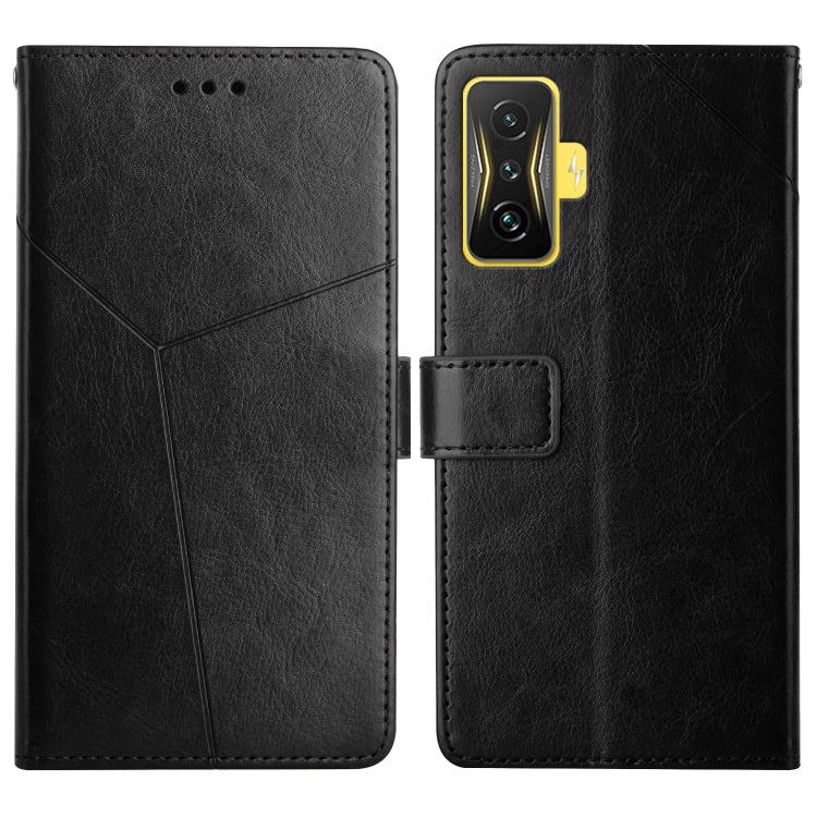 Y Stitching Horizontal Flip Leather Phone Case, For Samsung Galaxy M53, For Sharp Aquos R7, For Xiaomi Poco F4 GT