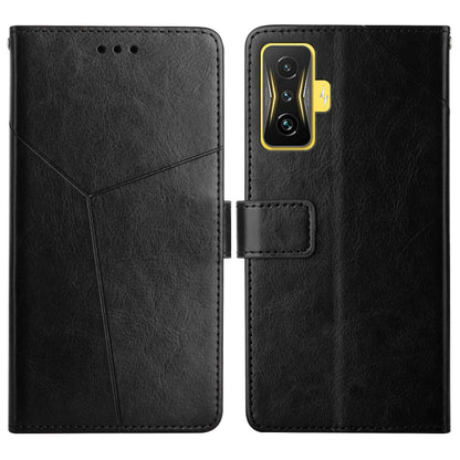 Y Stitching Horizontal Flip Leather Phone Case, For Samsung Galaxy M53, For Sharp Aquos R7, For Xiaomi Poco F4 GT