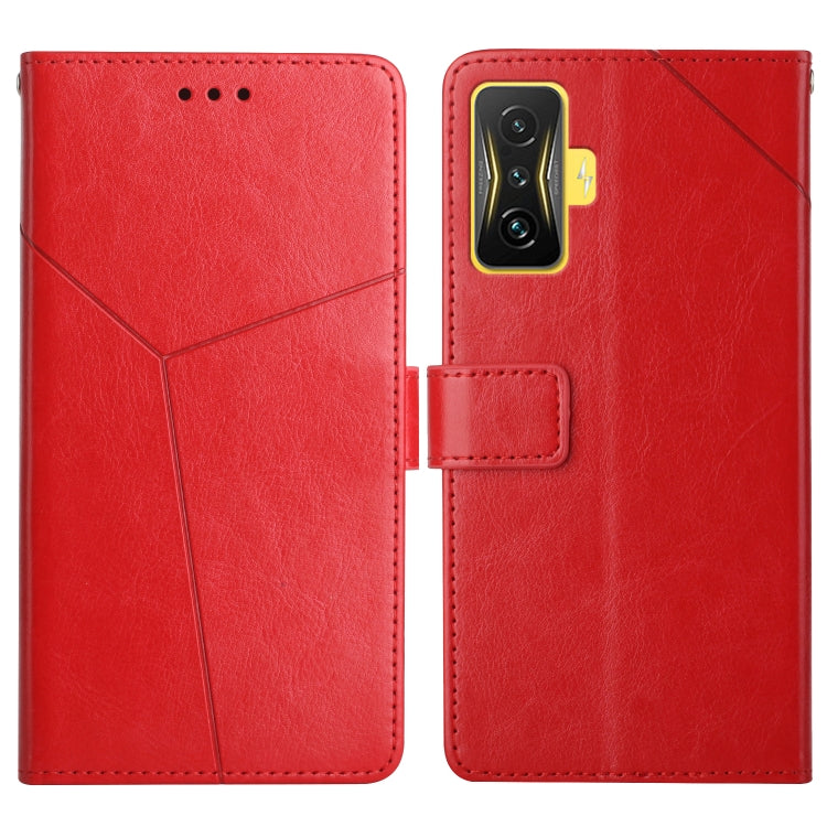 Y Stitching Horizontal Flip Leather Phone Case, For Samsung Galaxy M53, For Sharp Aquos R7, For Xiaomi Poco F4 GT