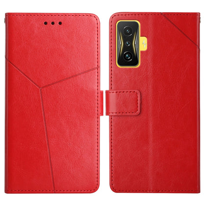 Y Stitching Horizontal Flip Leather Phone Case, For Samsung Galaxy M53, For Sharp Aquos R7, For Xiaomi Poco F4 GT