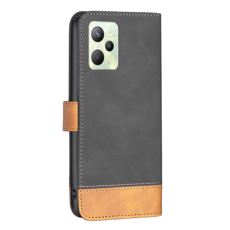 BF11 Color Matching Skin Feel Leather Phone Case, For OPPO Realme C35