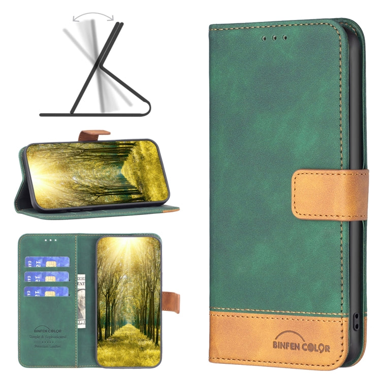 BF11 Color Matching Skin Feel Leather Phone Case, For OPPO Realme C35