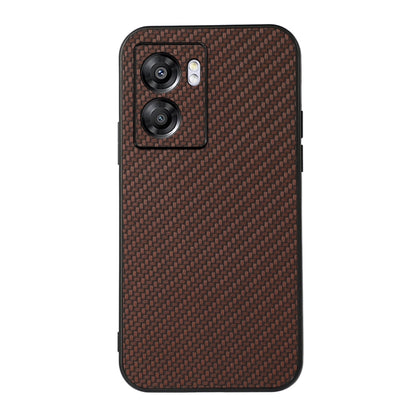 Accurate Hole Carbon Fiber Texture PU Phone Case, For vivo S15e, For OnePlus Ace, For OPPO A57 5G, For OPPO K10 5G, For OPPO K10 Pro 5G, For OPPO Realme 9 Pro, For OPPO Realme GT Neo 3