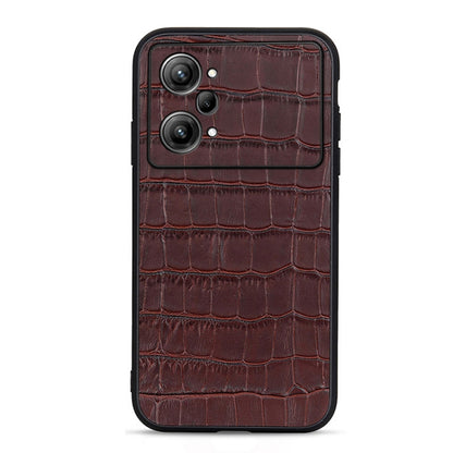 Accurate Hole Crocodile Texture Genuine Leather Phone Case, For OPPO A57 5G, For OPPO K10 5G, For OPPO K10 Pro 5G, For OPPO Realme 9 Pro, For OPPO Realme GT Neo 3, For vivo S15e, For OnePlus Ace Accurate Hole