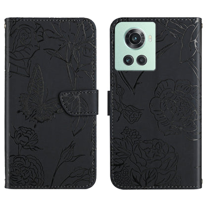Skin Feel Butterfly Peony Embossed Leather Phone Case, For OnePlus 10R/ACE, For OnePlus Nord CE 2 5G, For OnePlus Nord CE2 Lite/Realme 9 Pro 5G/Realme V25, For Motorola Moto G 5G 2022