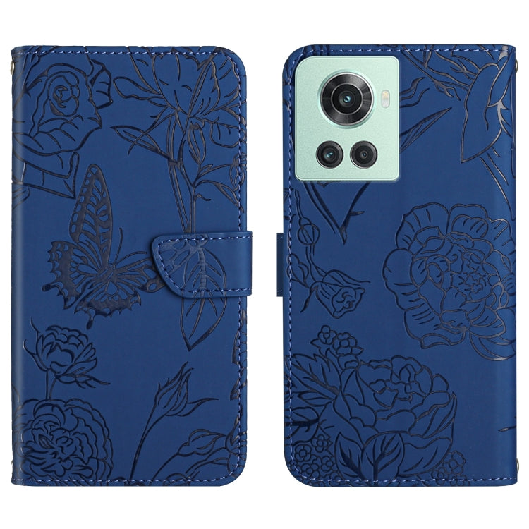 Skin Feel Butterfly Peony Embossed Leather Phone Case, For OnePlus 10R/ACE, For OnePlus Nord CE 2 5G, For OnePlus Nord CE2 Lite/Realme 9 Pro 5G/Realme V25, For Motorola Moto G 5G 2022