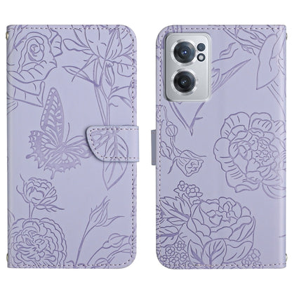 Skin Feel Butterfly Peony Embossed Leather Phone Case, For OnePlus 10R/ACE, For OnePlus Nord CE 2 5G, For OnePlus Nord CE2 Lite/Realme 9 Pro 5G/Realme V25, For Motorola Moto G 5G 2022