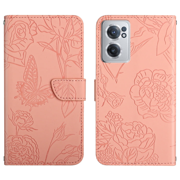 Skin Feel Butterfly Peony Embossed Leather Phone Case, For OnePlus 10R/ACE, For OnePlus Nord CE 2 5G, For OnePlus Nord CE2 Lite/Realme 9 Pro 5G/Realme V25, For Motorola Moto G 5G 2022
