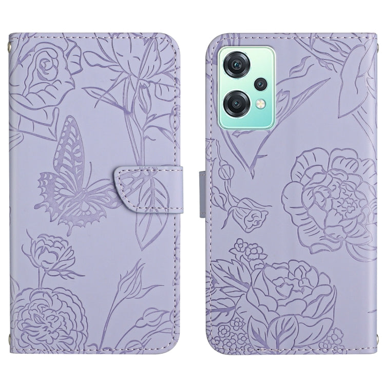 Skin Feel Butterfly Peony Embossed Leather Phone Case, For OnePlus 10R/ACE, For OnePlus Nord CE 2 5G, For OnePlus Nord CE2 Lite/Realme 9 Pro 5G/Realme V25, For Motorola Moto G 5G 2022