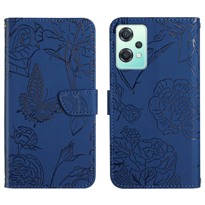 Skin Feel Butterfly Peony Embossed Leather Phone Case, For OnePlus 10R/ACE, For OnePlus Nord CE 2 5G, For OnePlus Nord CE2 Lite/Realme 9 Pro 5G/Realme V25, For Motorola Moto G 5G 2022