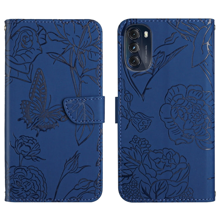 Skin Feel Butterfly Peony Embossed Leather Phone Case, For OnePlus 10R/ACE, For OnePlus Nord CE 2 5G, For OnePlus Nord CE2 Lite/Realme 9 Pro 5G/Realme V25, For Motorola Moto G 5G 2022