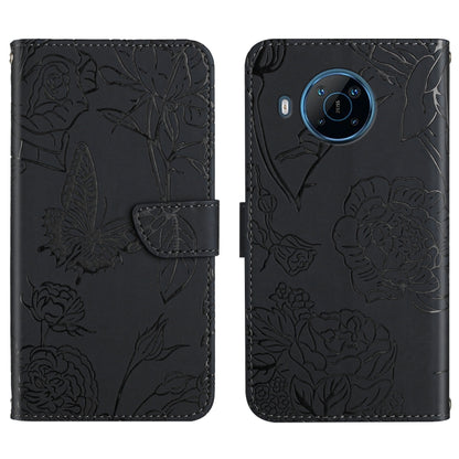 Skin Feel Butterfly Peony Embossed Leather Phone Case, For Motorola Moto G Stylus 4G 2022, For Motorola Moto G Stylus 5G 2022, For Motorola Moto G52, For Nokia X100