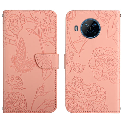 Skin Feel Butterfly Peony Embossed Leather Phone Case, For Motorola Moto G Stylus 4G 2022, For Motorola Moto G Stylus 5G 2022, For Motorola Moto G52, For Nokia X100