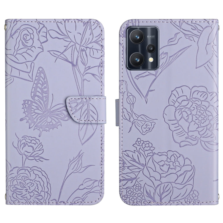 Skin Feel Butterfly Peony Embossed Leather Phone Case, For OPPO Find X5 Lite, For OPPO Realme 9 Pro+/Realme 9 4G, For Samsung Galaxy Xcover6 Pro, For Samsung Galaxy M33