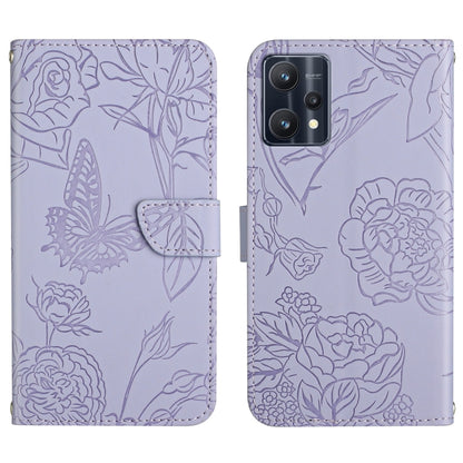 Skin Feel Butterfly Peony Embossed Leather Phone Case, For OPPO Find X5 Lite, For OPPO Realme 9 Pro+/Realme 9 4G, For Samsung Galaxy Xcover6 Pro, For Samsung Galaxy M33