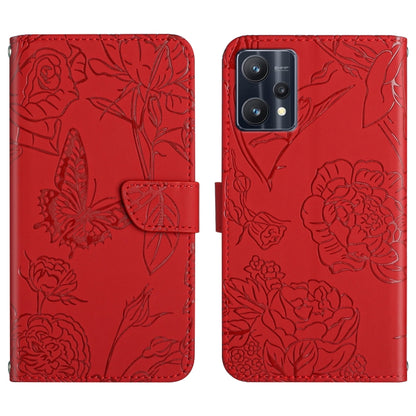 Skin Feel Butterfly Peony Embossed Leather Phone Case, For OPPO Find X5 Lite, For OPPO Realme 9 Pro+/Realme 9 4G, For Samsung Galaxy Xcover6 Pro, For Samsung Galaxy M33