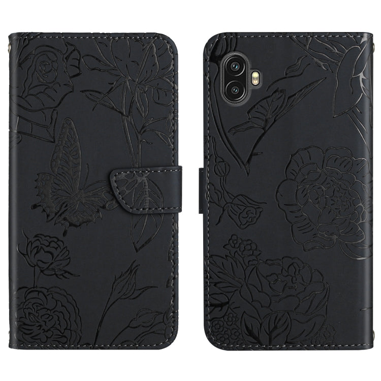 Skin Feel Butterfly Peony Embossed Leather Phone Case, For OPPO Find X5 Lite, For OPPO Realme 9 Pro+/Realme 9 4G, For Samsung Galaxy Xcover6 Pro, For Samsung Galaxy M33