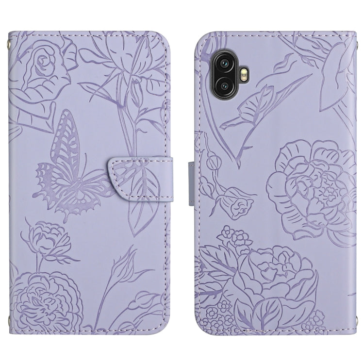 Skin Feel Butterfly Peony Embossed Leather Phone Case, For OPPO Find X5 Lite, For OPPO Realme 9 Pro+/Realme 9 4G, For Samsung Galaxy Xcover6 Pro, For Samsung Galaxy M33