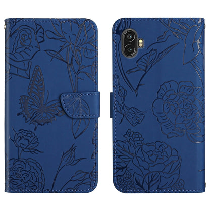 Skin Feel Butterfly Peony Embossed Leather Phone Case, For OPPO Find X5 Lite, For OPPO Realme 9 Pro+/Realme 9 4G, For Samsung Galaxy Xcover6 Pro, For Samsung Galaxy M33