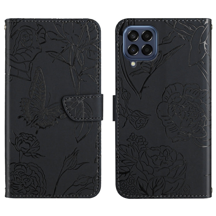 Skin Feel Butterfly Peony Embossed Leather Phone Case, For OPPO Find X5 Lite, For OPPO Realme 9 Pro+/Realme 9 4G, For Samsung Galaxy Xcover6 Pro, For Samsung Galaxy M33