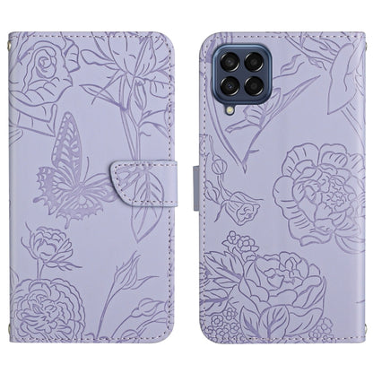 Skin Feel Butterfly Peony Embossed Leather Phone Case, For OPPO Find X5 Lite, For OPPO Realme 9 Pro+/Realme 9 4G, For Samsung Galaxy Xcover6 Pro, For Samsung Galaxy M33