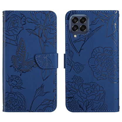 Skin Feel Butterfly Peony Embossed Leather Phone Case, For OPPO Find X5 Lite, For OPPO Realme 9 Pro+/Realme 9 4G, For Samsung Galaxy Xcover6 Pro, For Samsung Galaxy M33