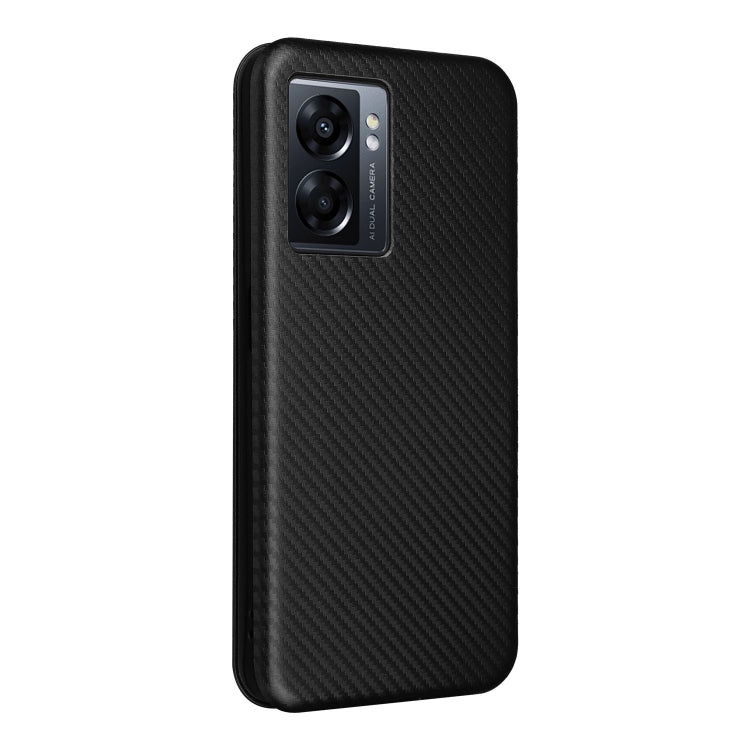 Carbon Fiber Texture Magnetic Leather Phone Case, For OPPO A57 5G, For OPPO Reno7 4G / F21 Pro 4G, For Samsung Galaxy M33 5G, For Sharp Simple Sumaho 6