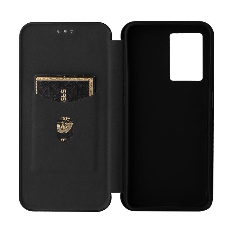 Carbon Fiber Texture Magnetic Leather Phone Case, For OPPO A57 5G, For OPPO Reno7 4G / F21 Pro 4G, For Samsung Galaxy M33 5G, For Sharp Simple Sumaho 6