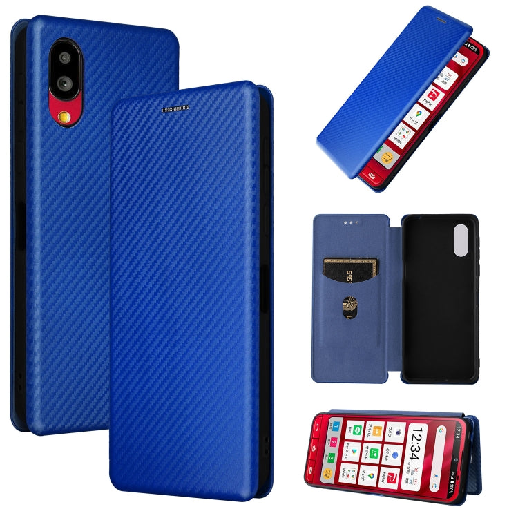 Carbon Fiber Texture Magnetic Leather Phone Case, For OPPO A57 5G, For OPPO Reno7 4G / F21 Pro 4G, For Samsung Galaxy M33 5G, For Sharp Simple Sumaho 6