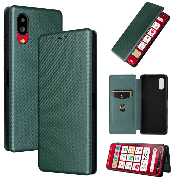 Carbon Fiber Texture Magnetic Leather Phone Case, For OPPO A57 5G, For OPPO Reno7 4G / F21 Pro 4G, For Samsung Galaxy M33 5G, For Sharp Simple Sumaho 6