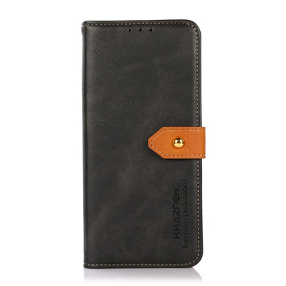 KHAZNEH Dual-color Cowhide Texture Flip Leather Phone Case, For Sharp Aquos R7, For OnePlus Ace / 10R