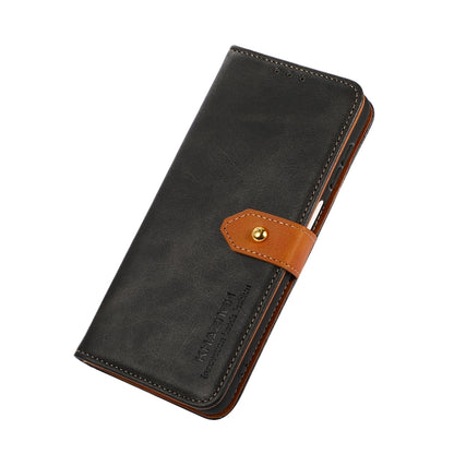 KHAZNEH Dual-color Cowhide Texture Flip Leather Phone Case, For Sharp Aquos R7, For OnePlus Ace / 10R