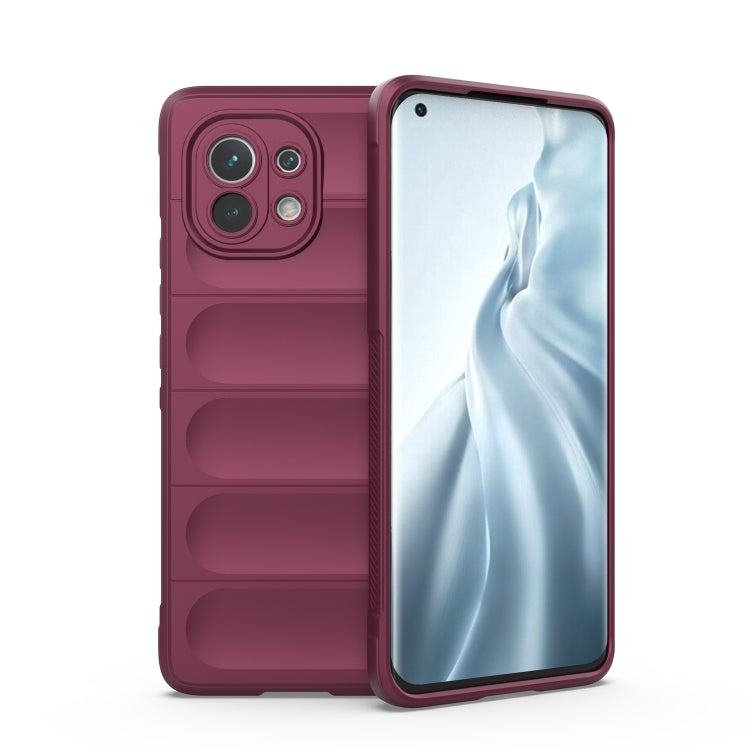 Magic Shield TPU + Flannel Phone Case, For Xiaomi Mi 11