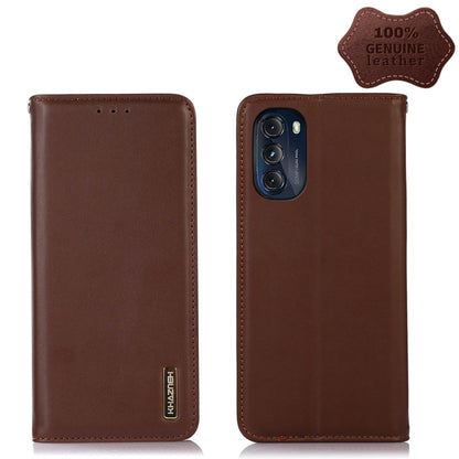KHAZNEH Nappa Top Layer Cowhide Leather Phone Case, For Motorola Moto G 2022 5G, For OnePlus 10R / Ace